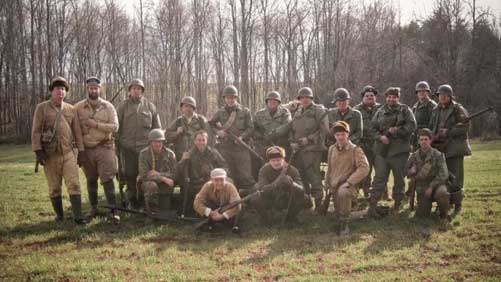 Korean War reenactors